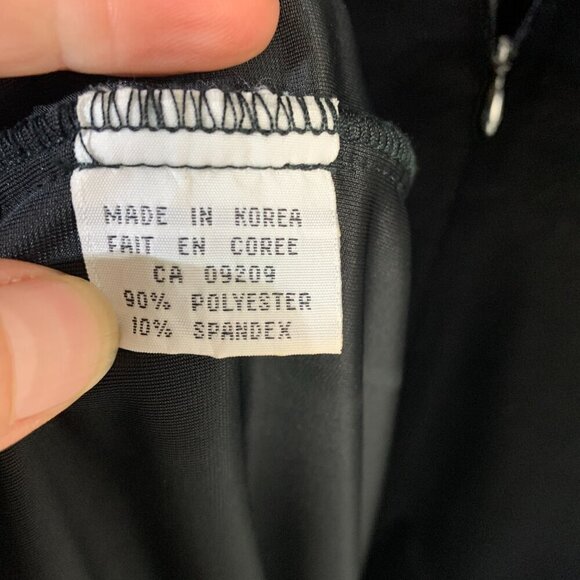 Vintage 90s Cleo Black Velvet Beaded Sleeveless Maxi Dress - Picture 10 of 15